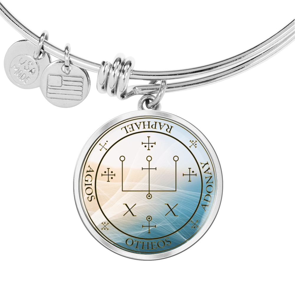 Archangel Raphael Sigil Wave Bracelet