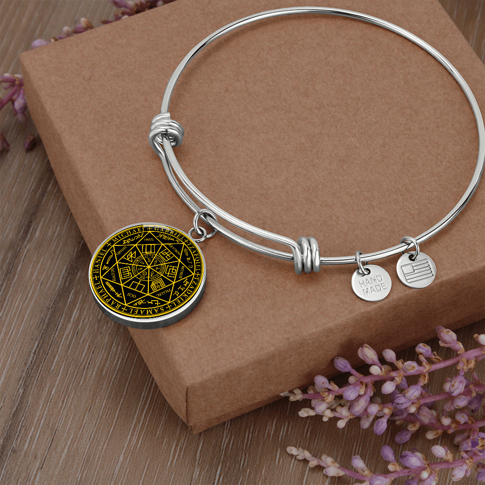 7 Archangels Sigil Bracelet - Black