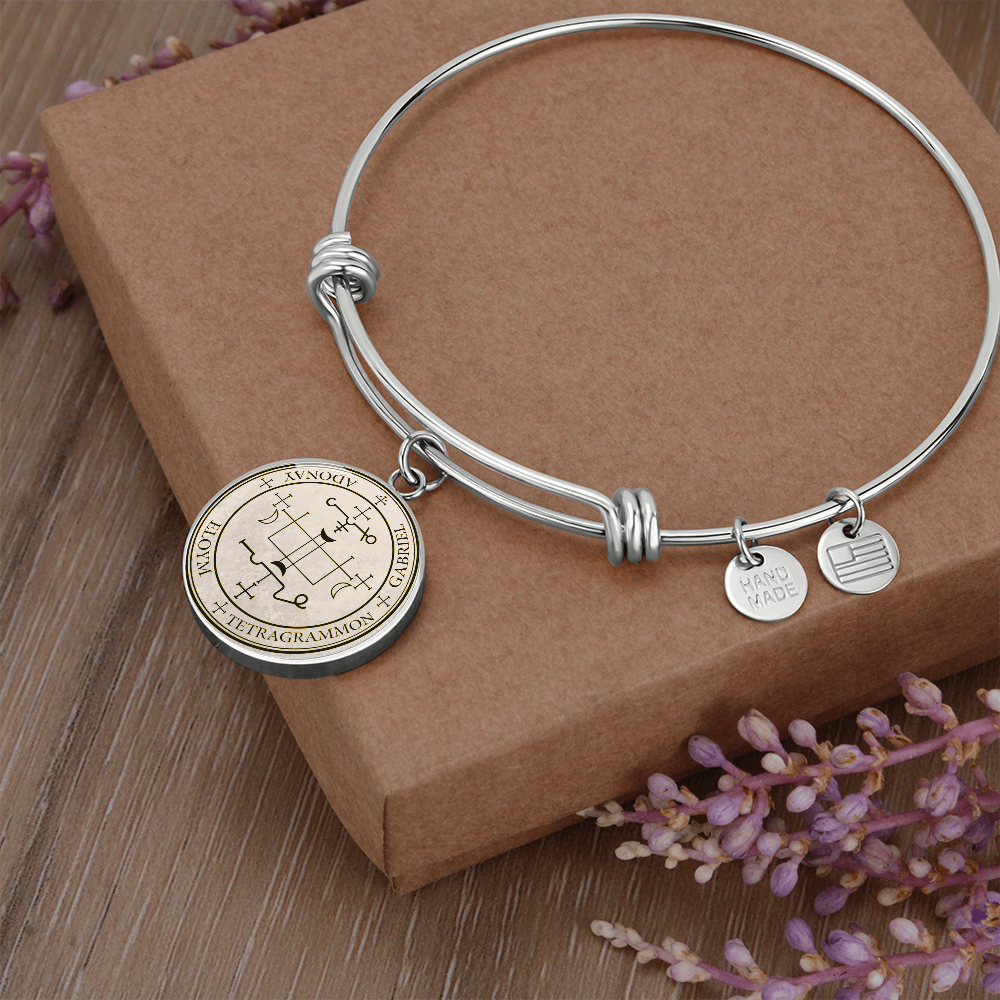 Archangel Gabriel Sigil Bracelet - Old Manuscript