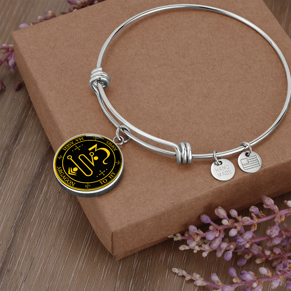 Archangel Jophiel Sigil Bracelet - Black