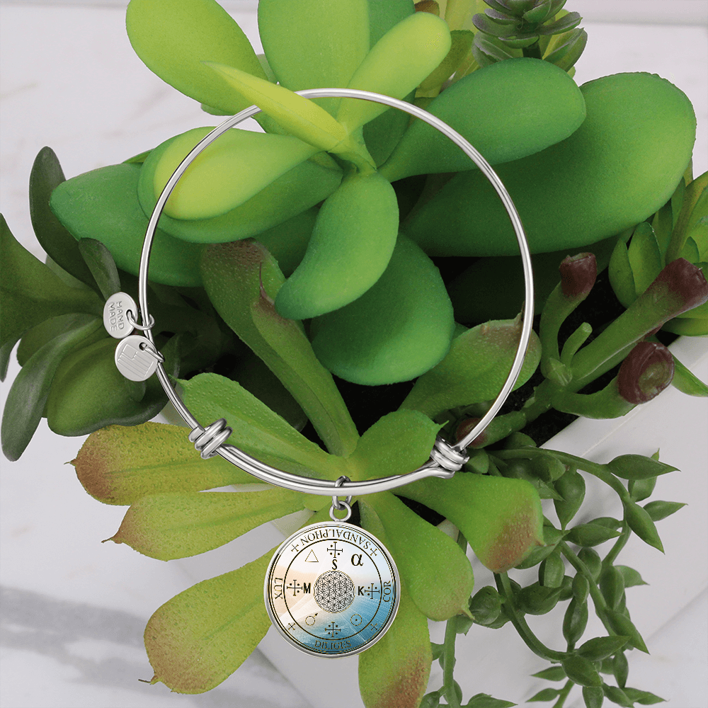 Archangel Sandalphon Sigil Wave Bracelet