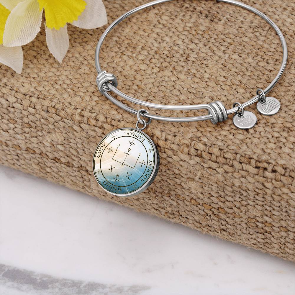 Archangel Raphael Sigil Wave Bracelet