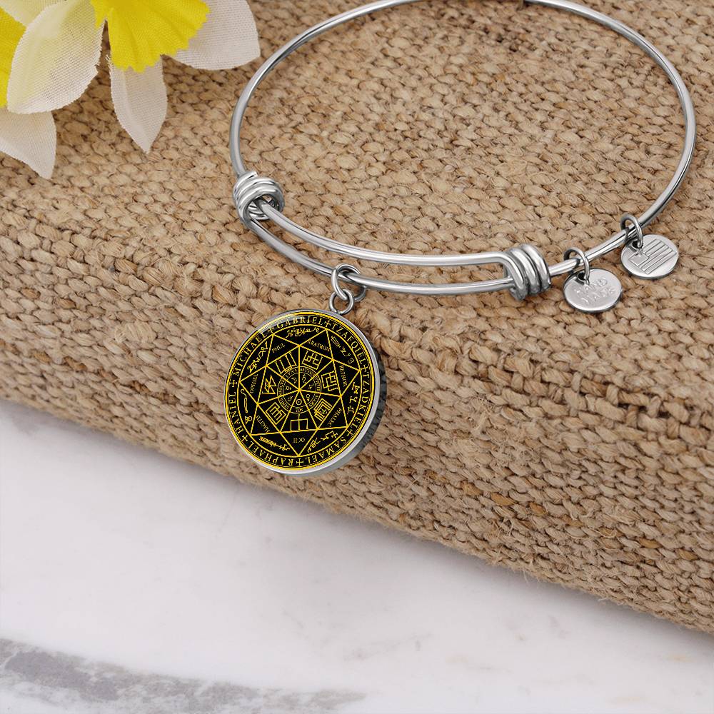 7 Archangels Sigil Bracelet - Black