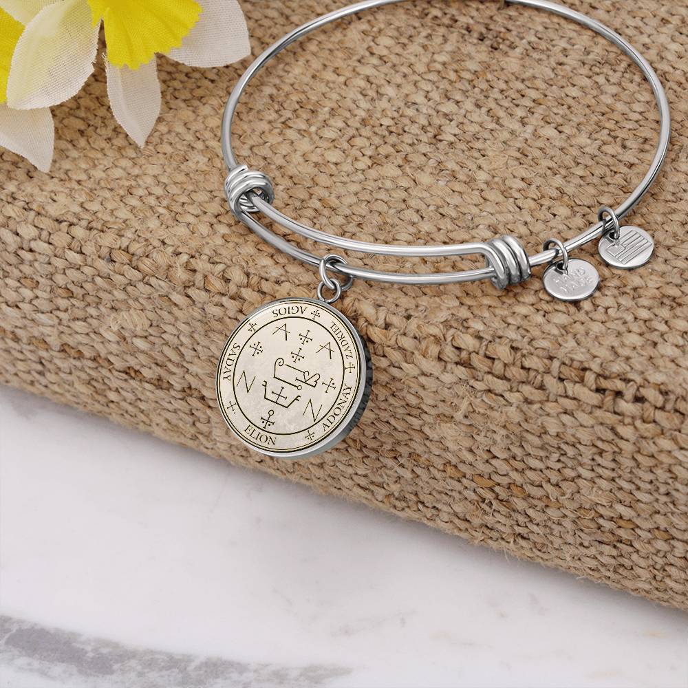 Archangel Zadkiel Sigil Bracelet - Old Manuscript