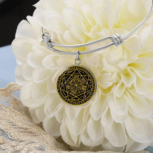 7 Archangels Sigil Bracelet - Black
