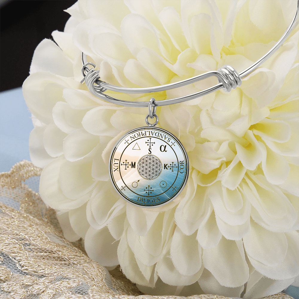 Archangel Sandalphon Sigil Wave Bracelet