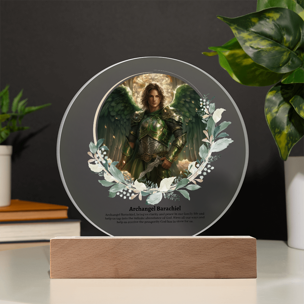 Archangel Barachiel Acrylic Plaque