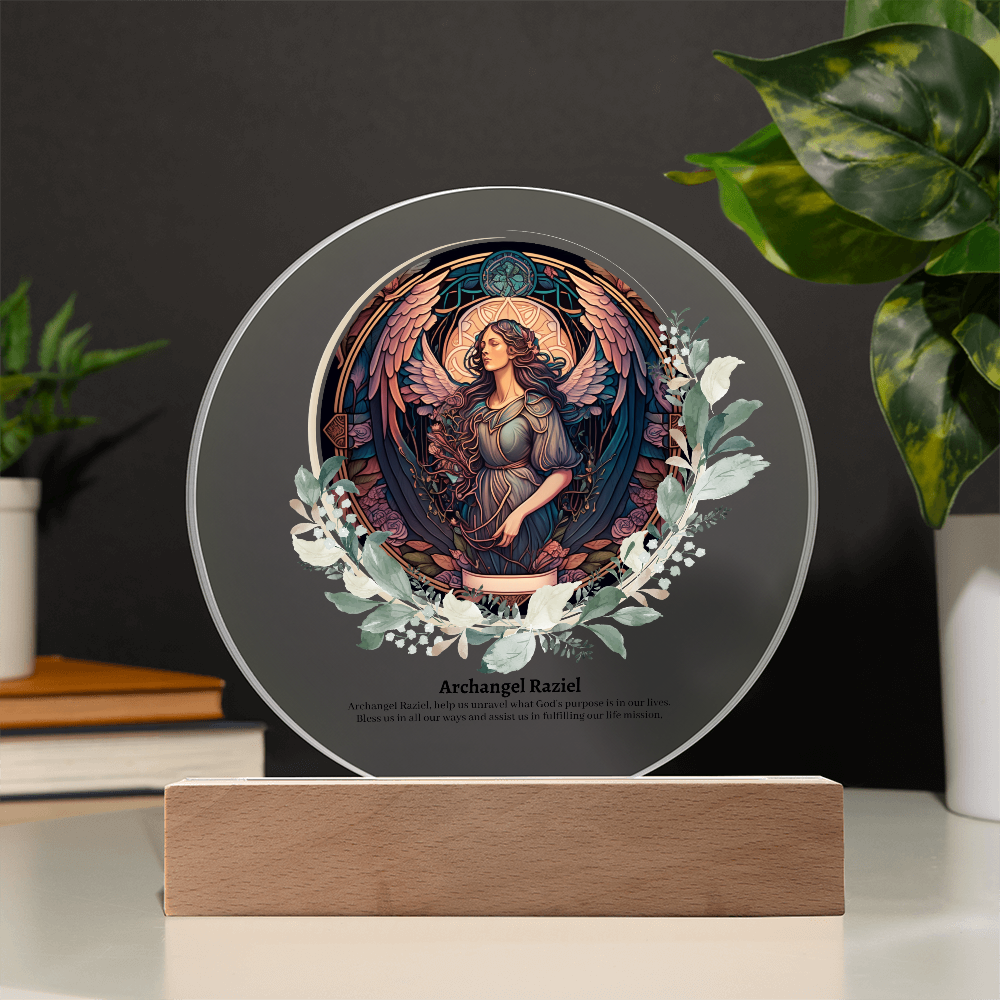 Archangel Raziel Acrylic Plaque