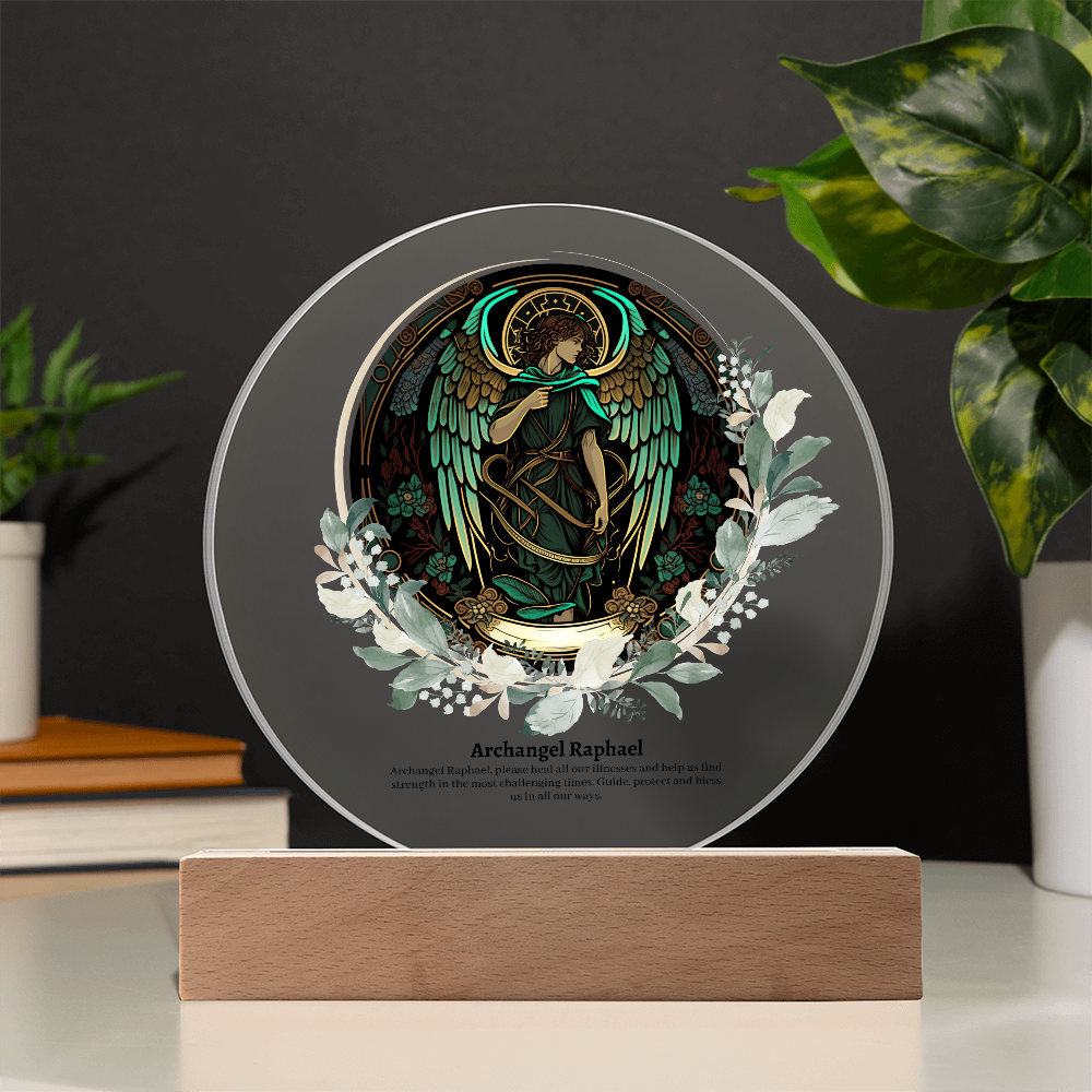 Archangel Raphael Acrylic Plaque