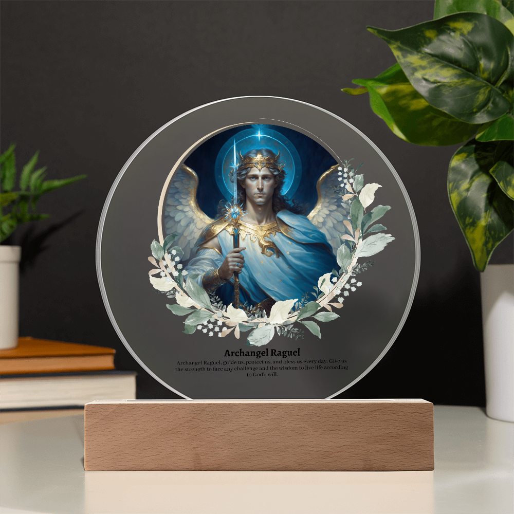 Archangel Raguel Acrylic Plaque
