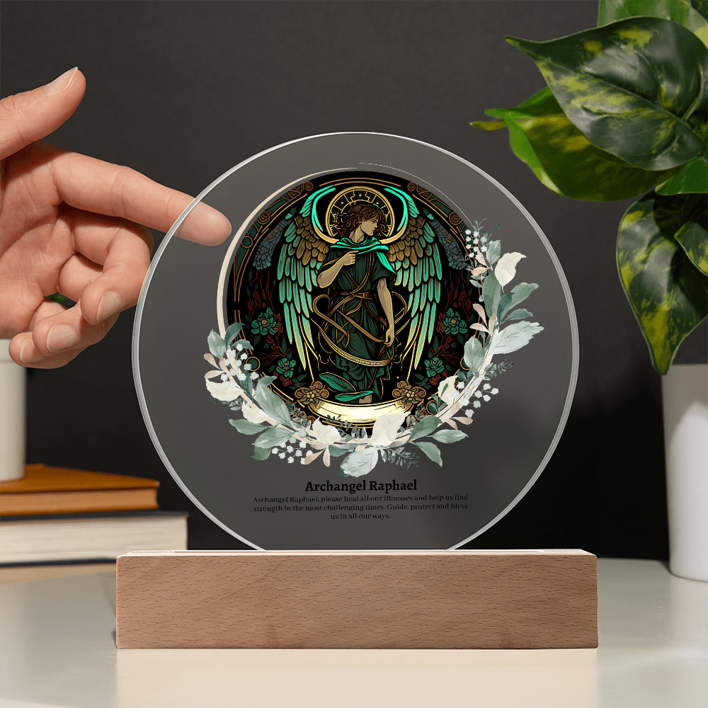 Archangel Raphael Acrylic Plaque