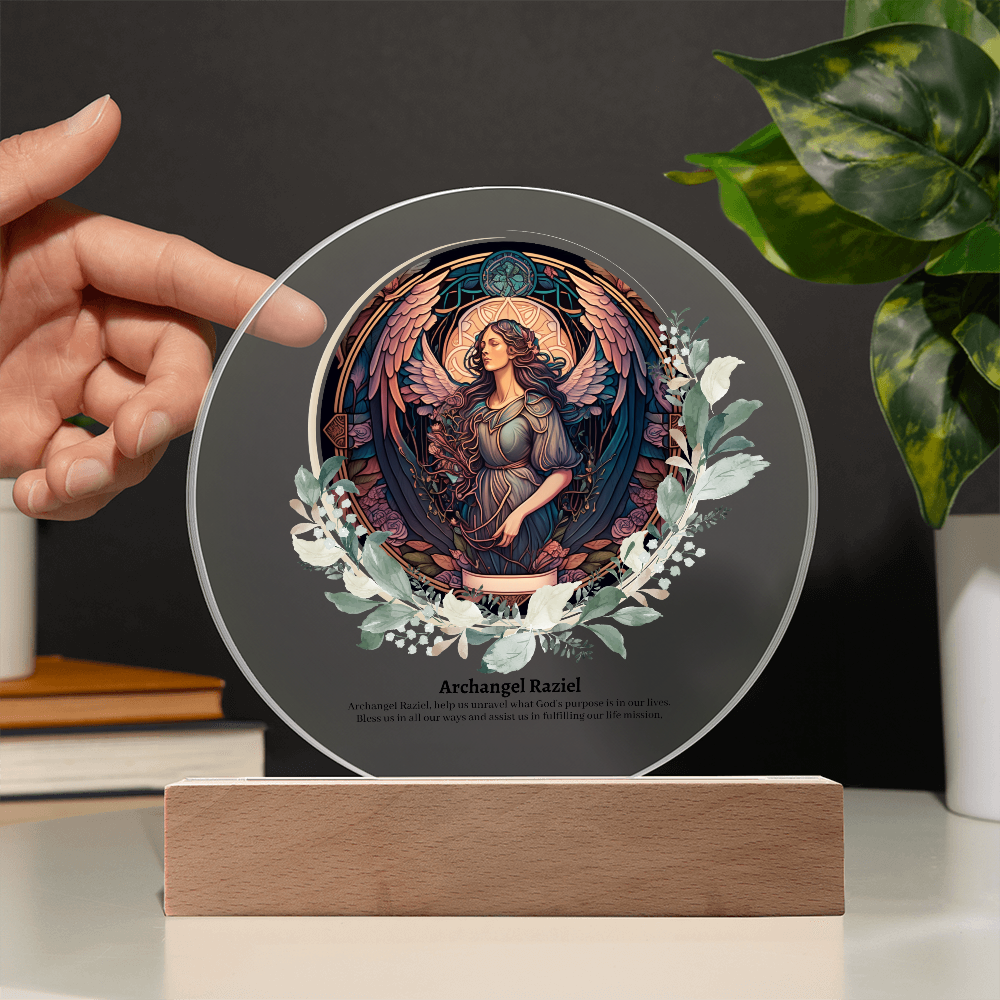 Archangel Raziel Acrylic Plaque