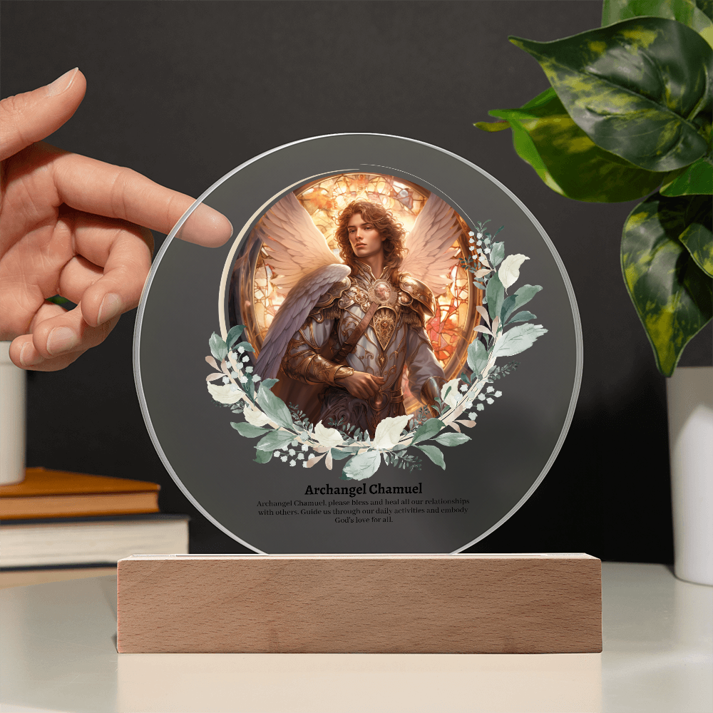 Archangel Chamuel Acrylic Plaque