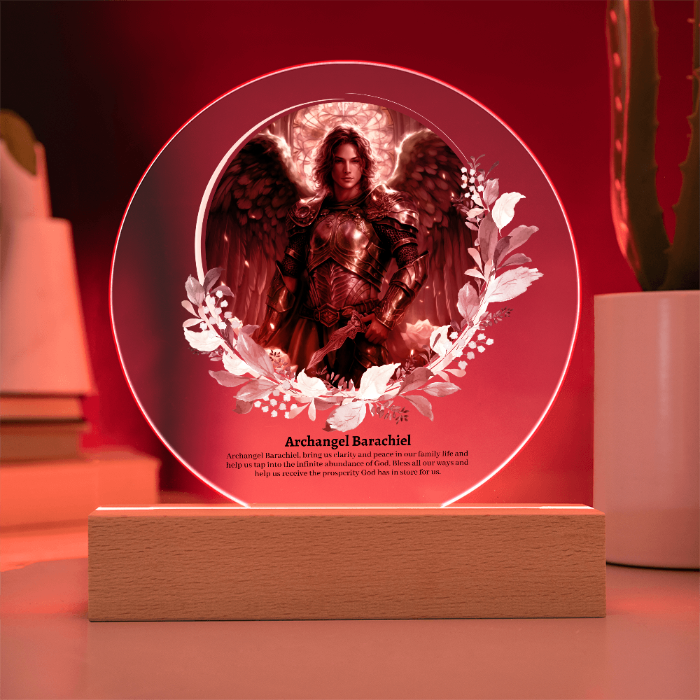 Archangel Barachiel Acrylic Plaque