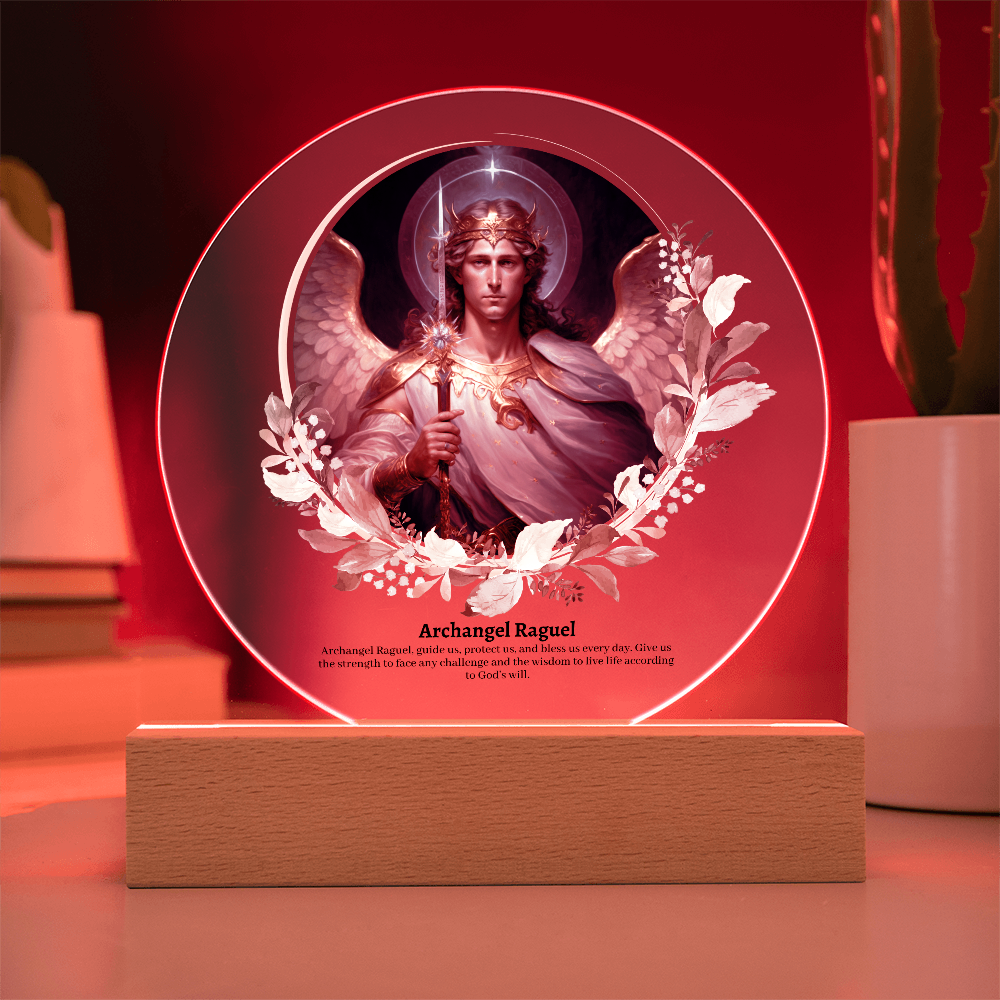 Archangel Raguel Acrylic Plaque