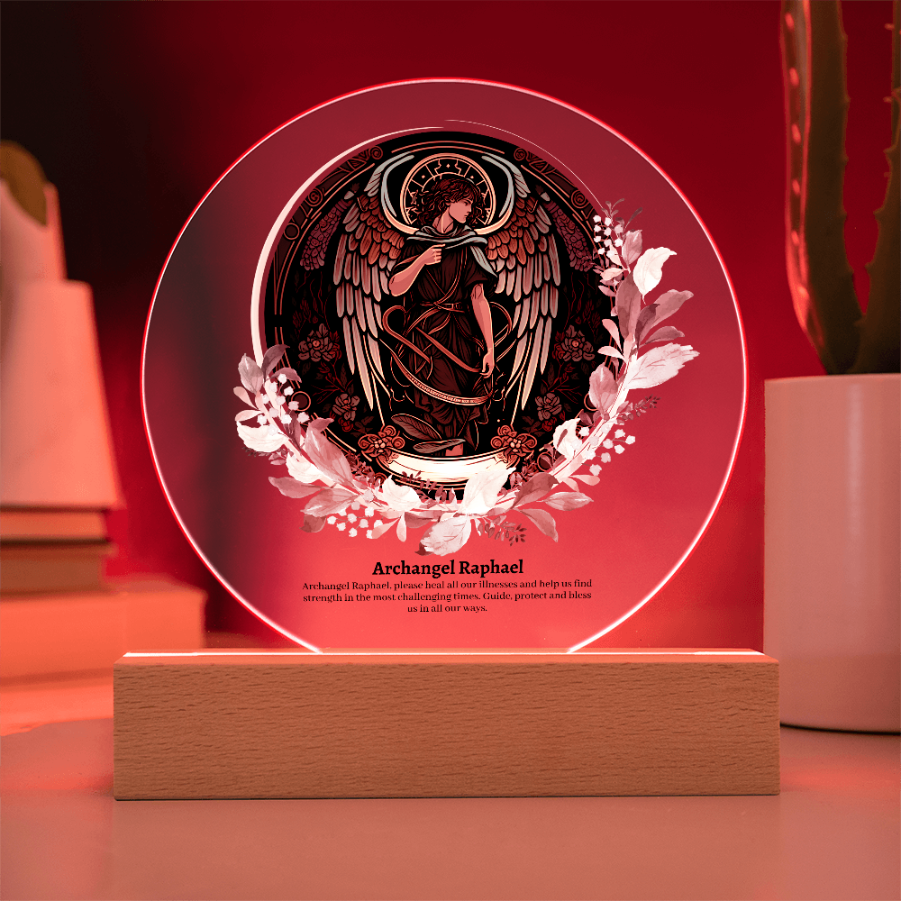 Archangel Raphael Acrylic Plaque
