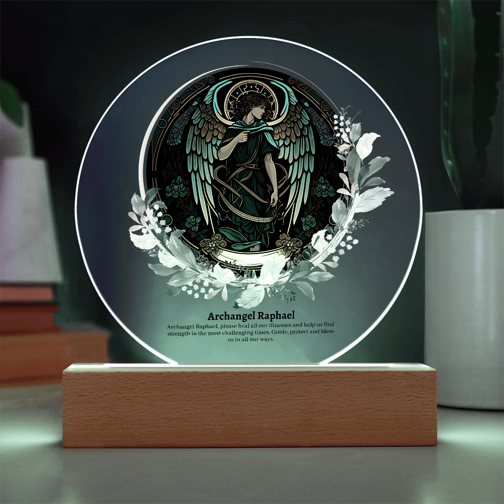 Archangel Raphael Acrylic Plaque