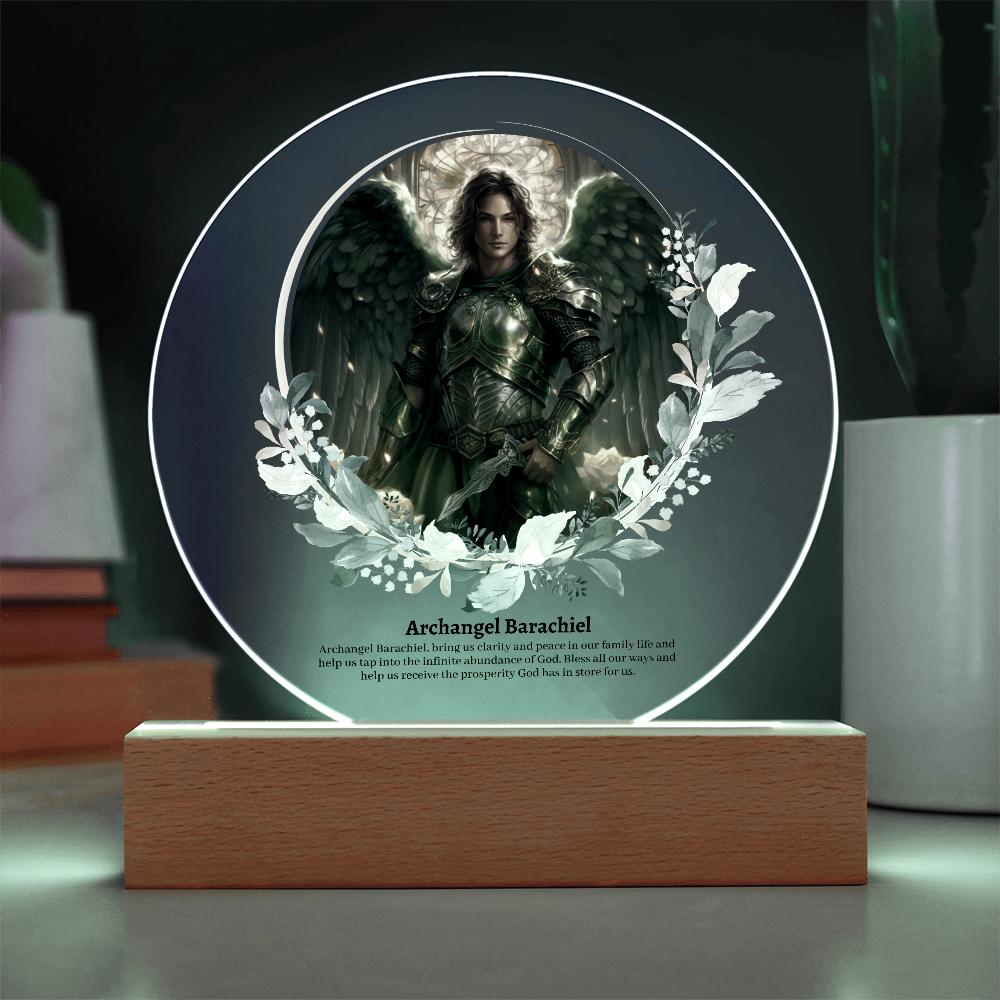 Archangel Barachiel Acrylic Plaque
